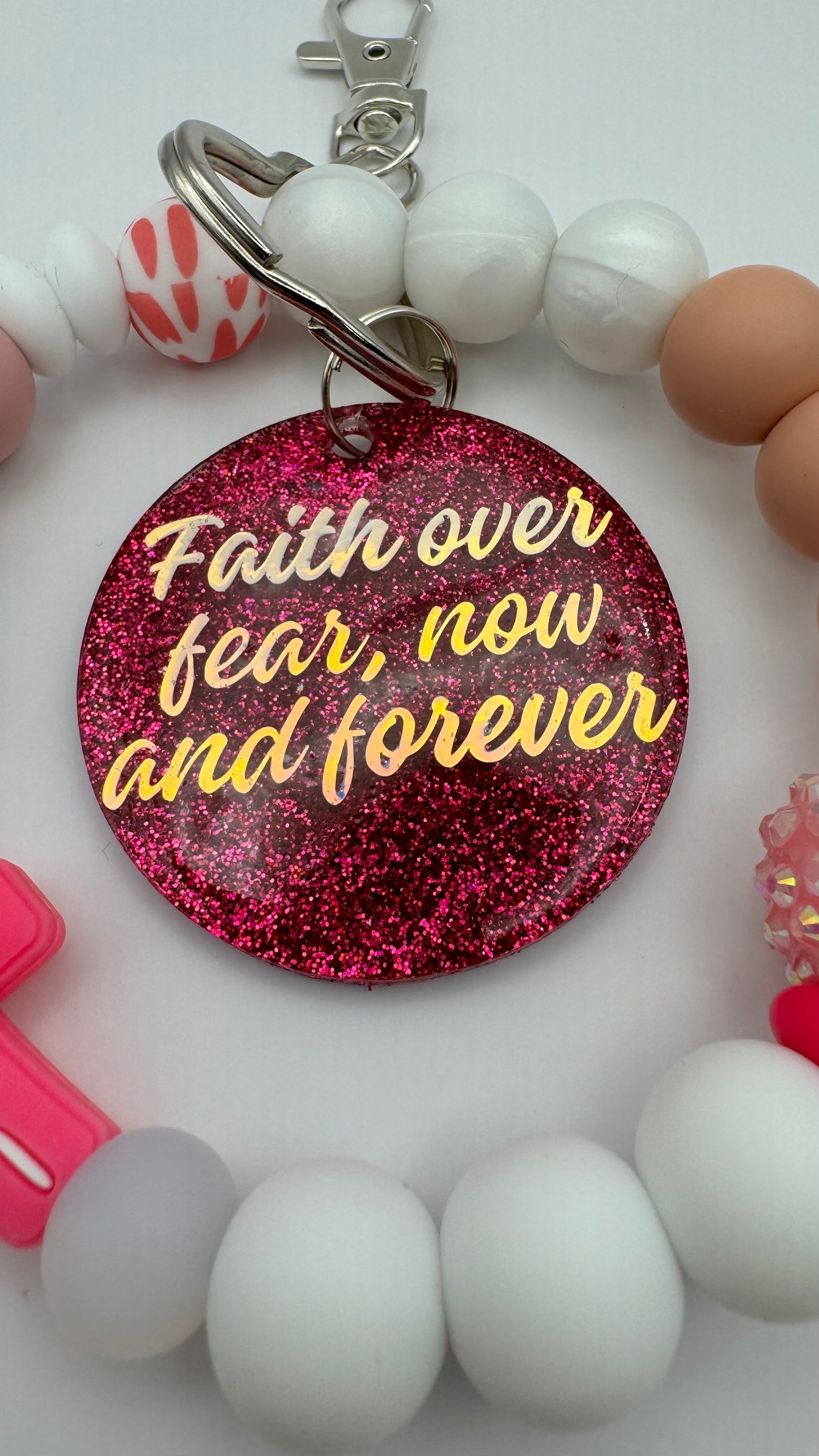 WALKING BY FAITH NOT BY SIGHT WRISTLET/keychain/Wristlet/Jesus Wristlet
