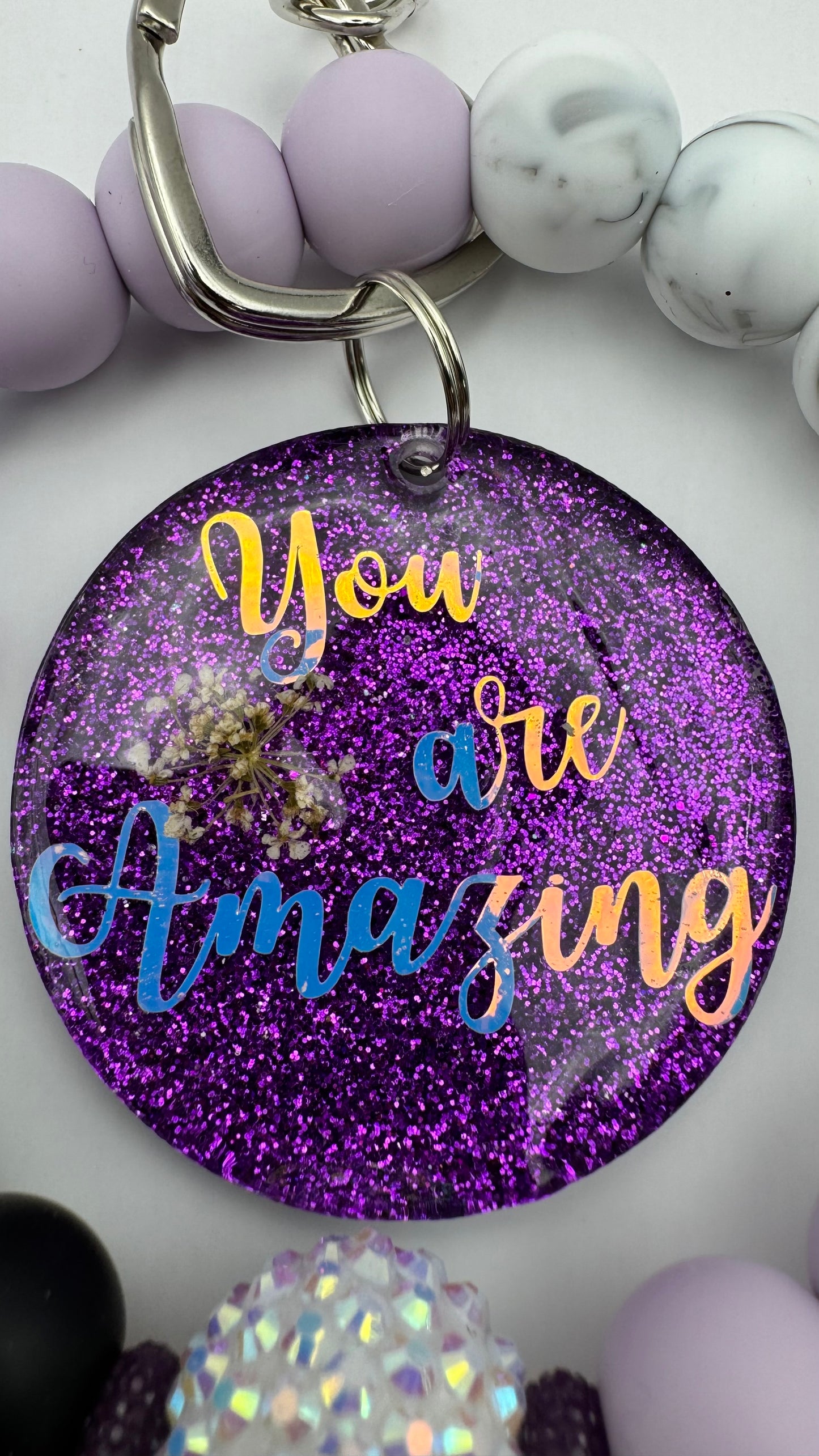 You are strong wristlet/wristlet keychain/Jesus wristlet/ Keychain