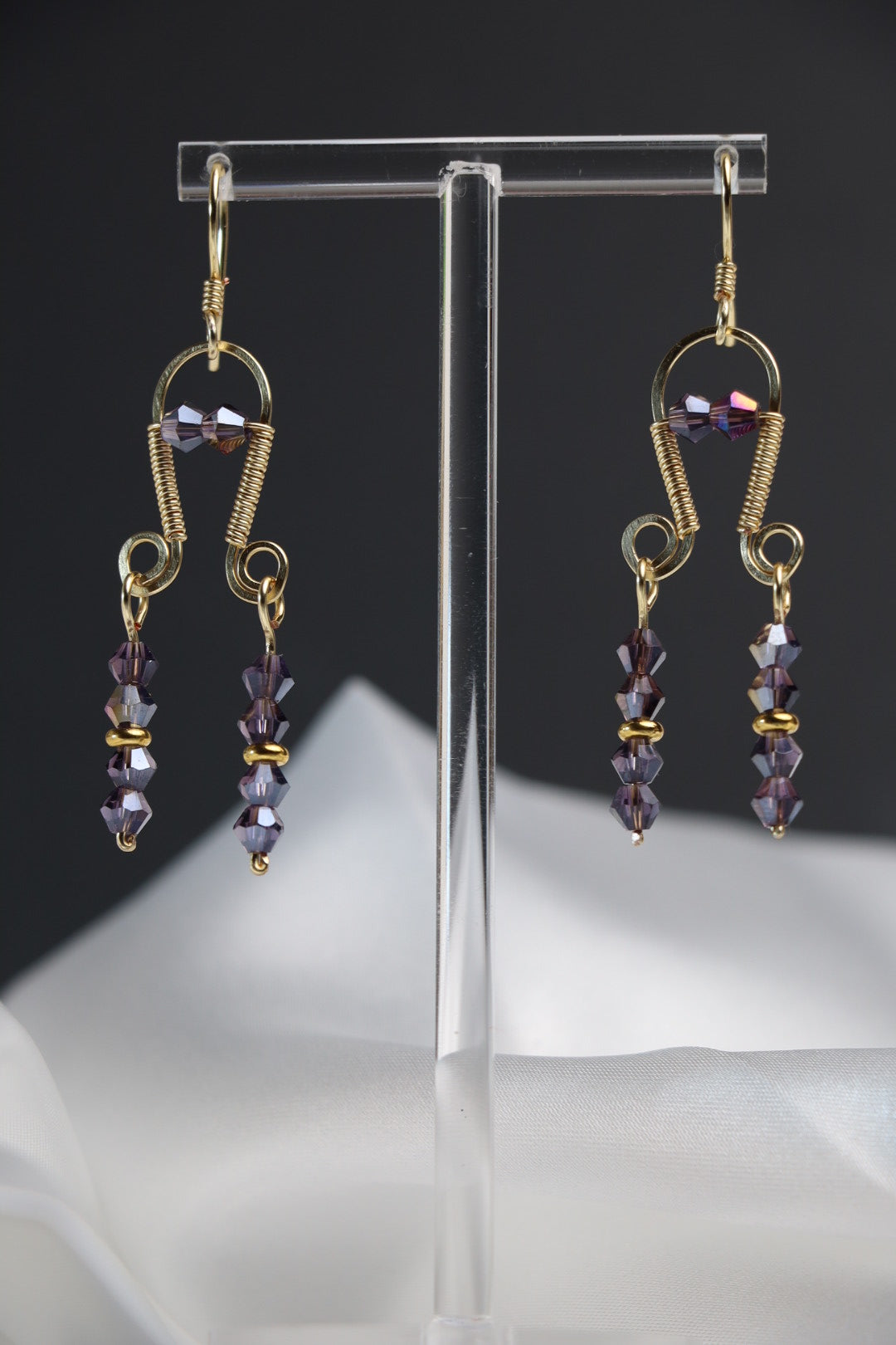 Amethyst Dusk Dangle Earrings