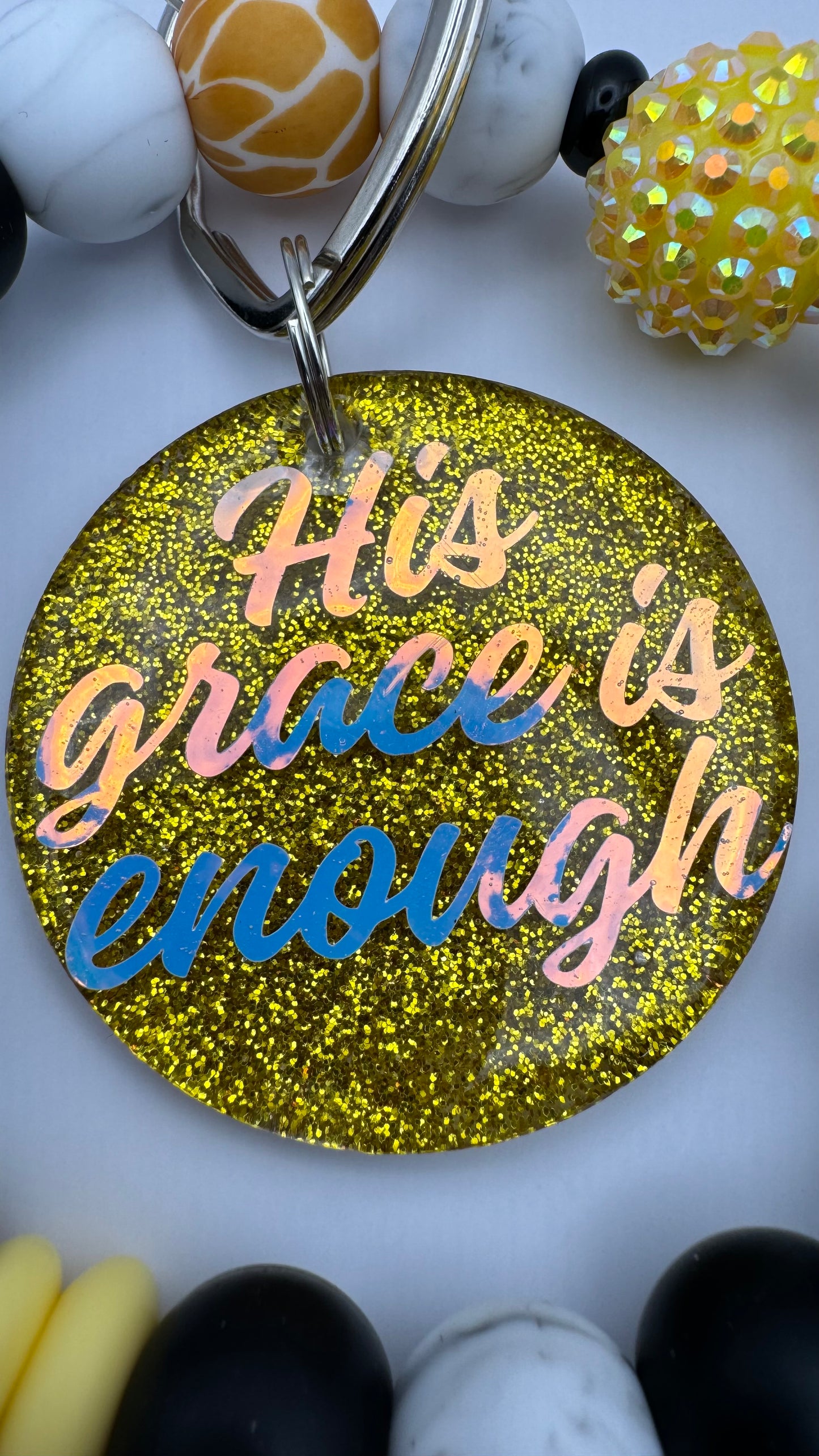 You are strong wristlet/wristlet keychain/Jesus wristlet/ Keychain