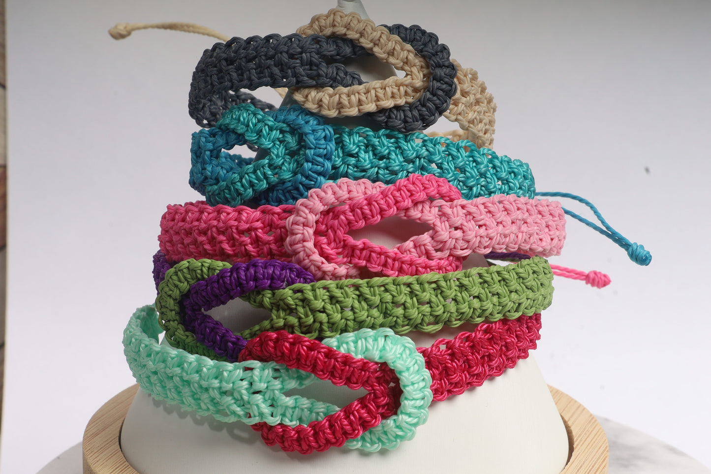 Infinity macrame bracelet