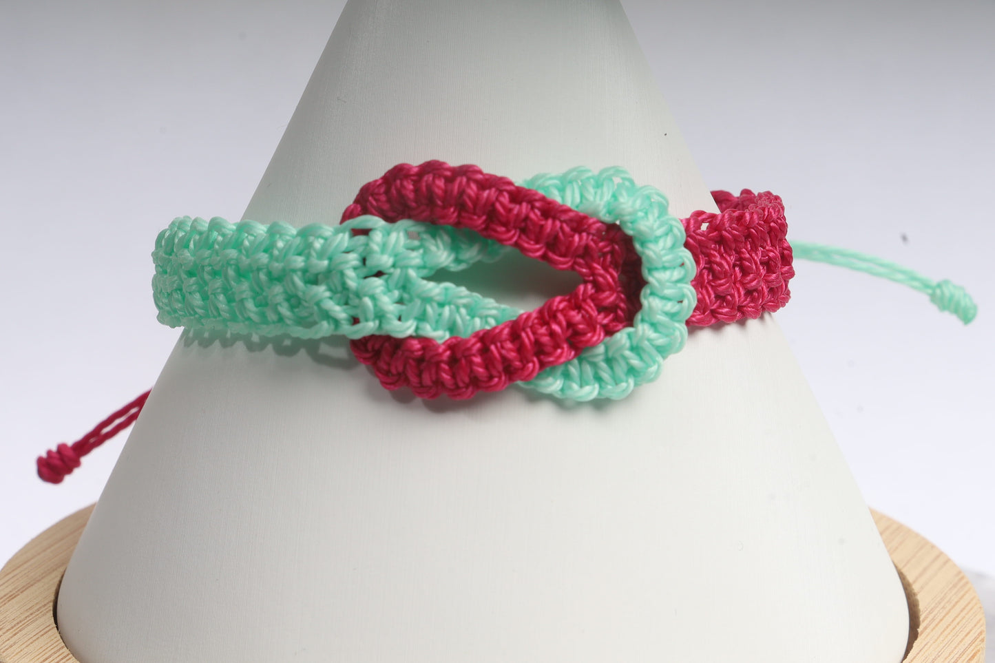 Infinity macrame bracelet