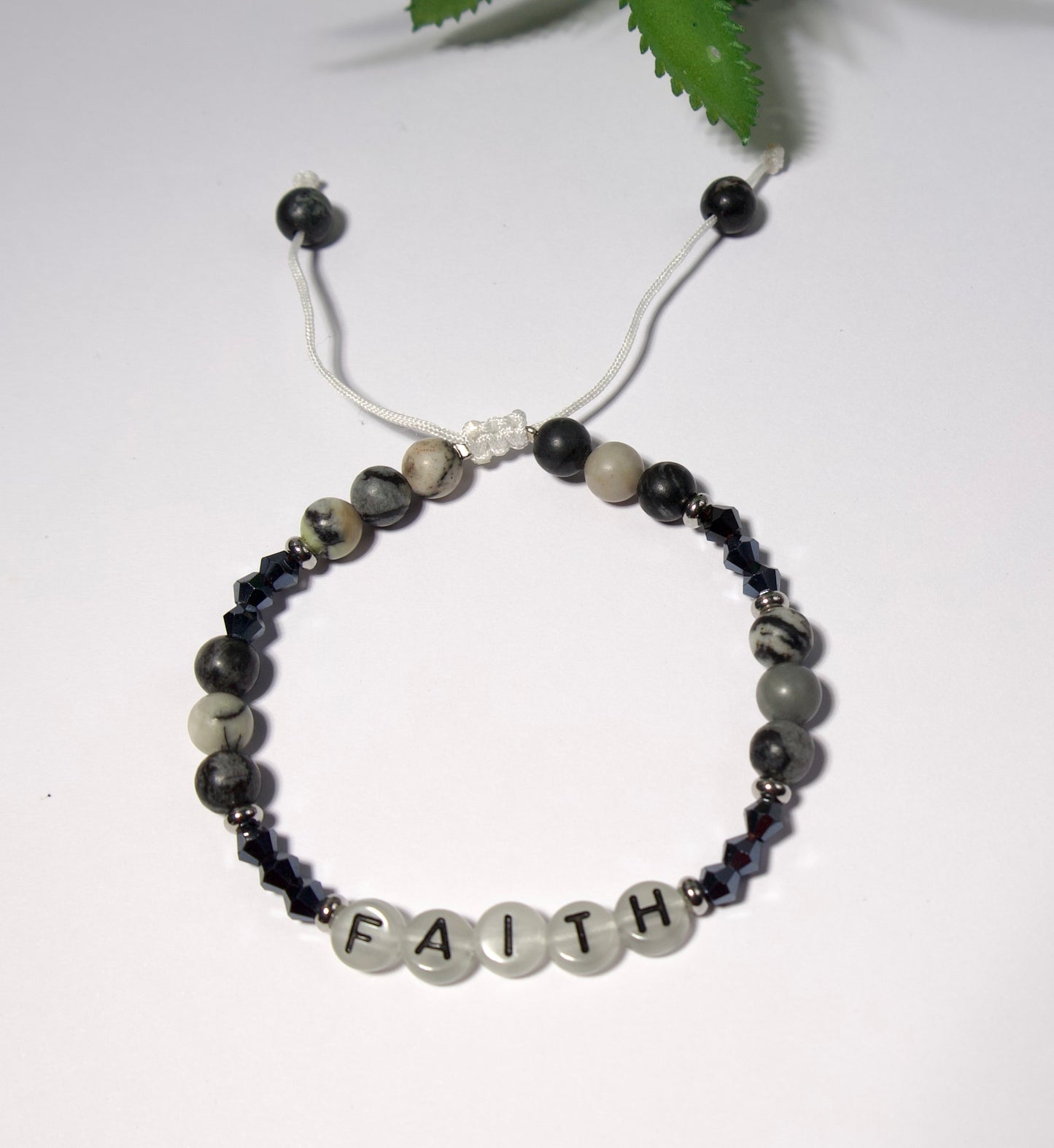 Faith Macrame Bracelet