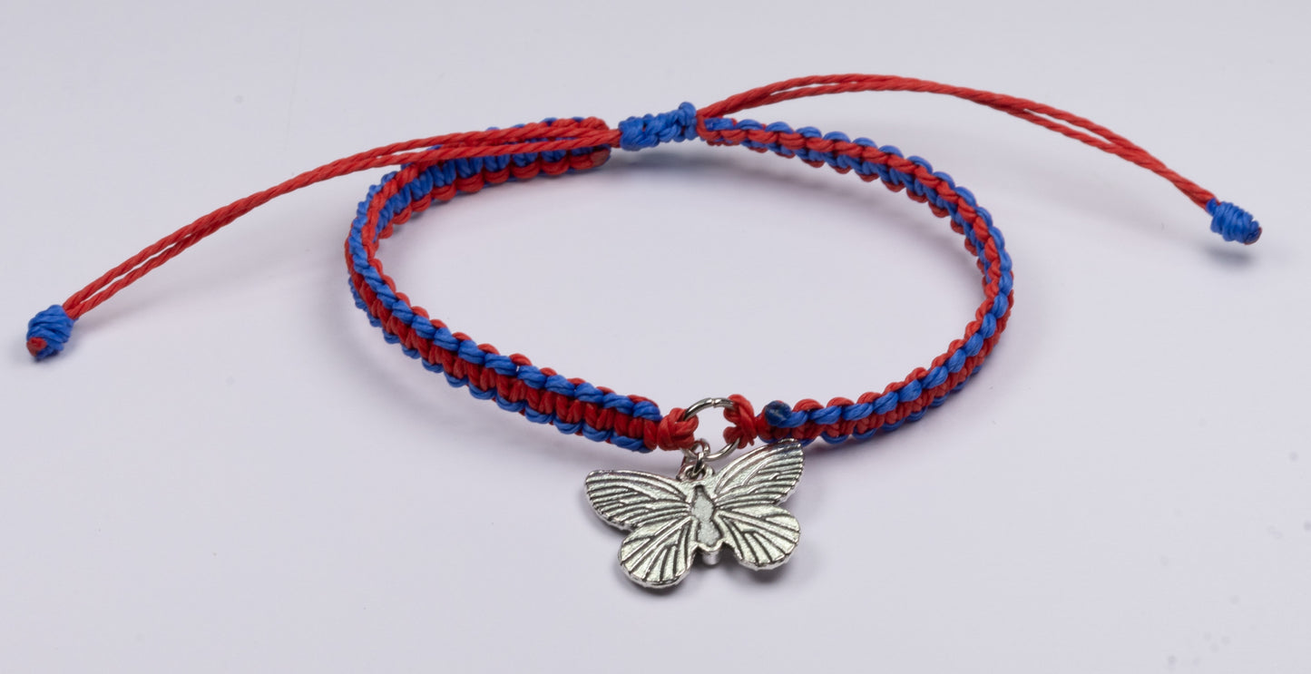 BUTTER FLY BRACELET,MACRAME BRACELET,GIFT FOR HER