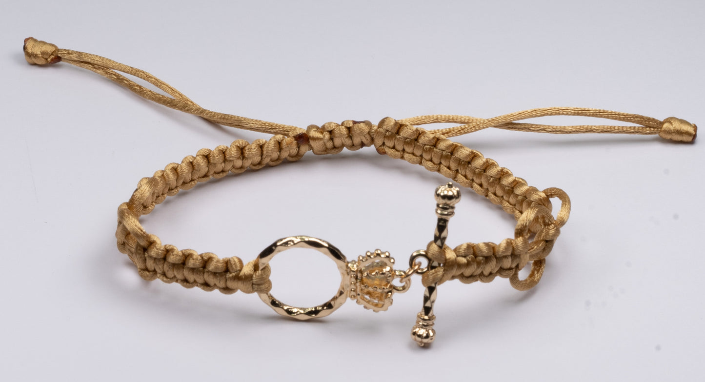 CROWN BRACELET,MACRAME BRACELET