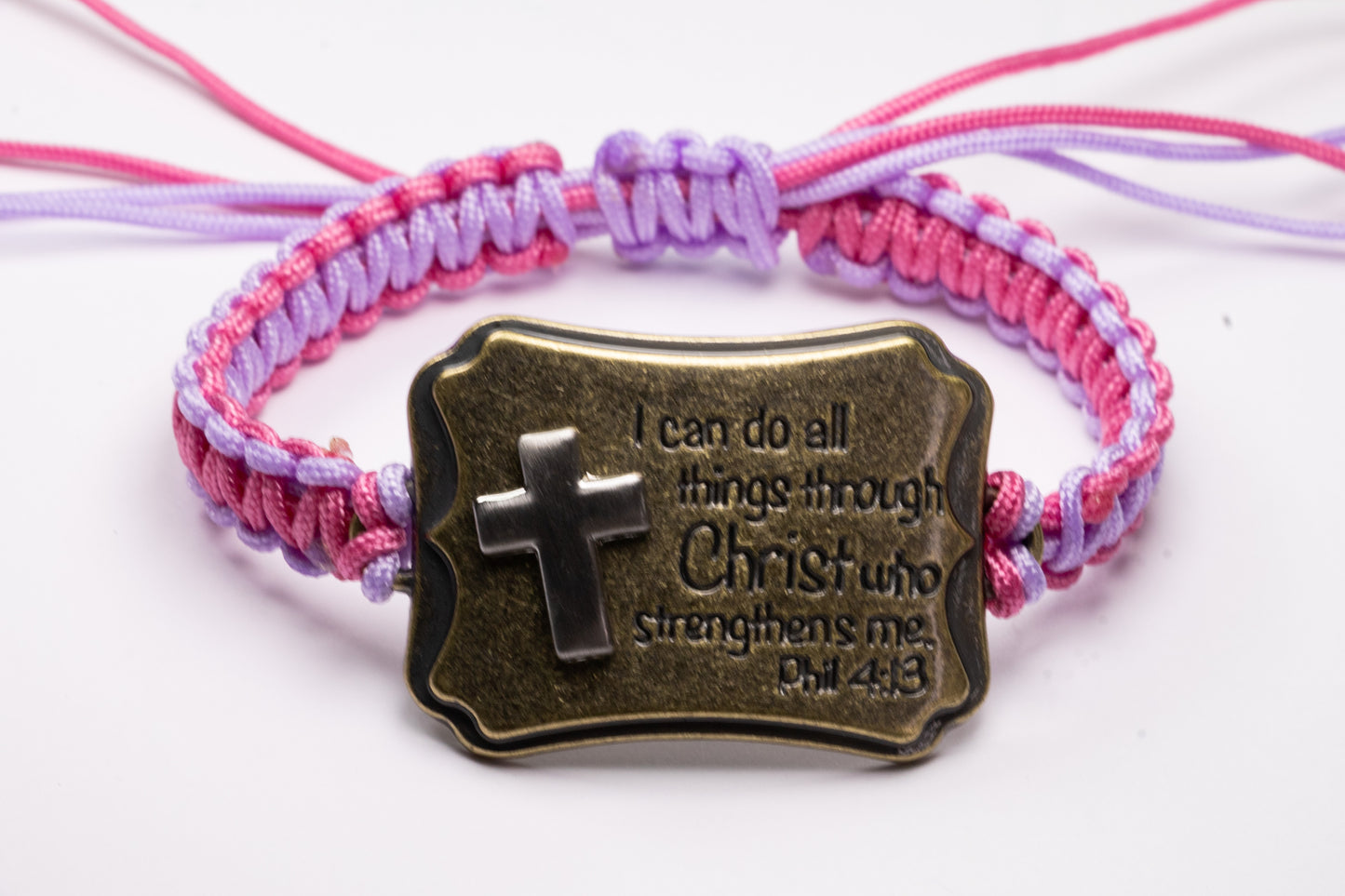 I can do all things bracelet/ Christian bracelet/ macrame bracelet