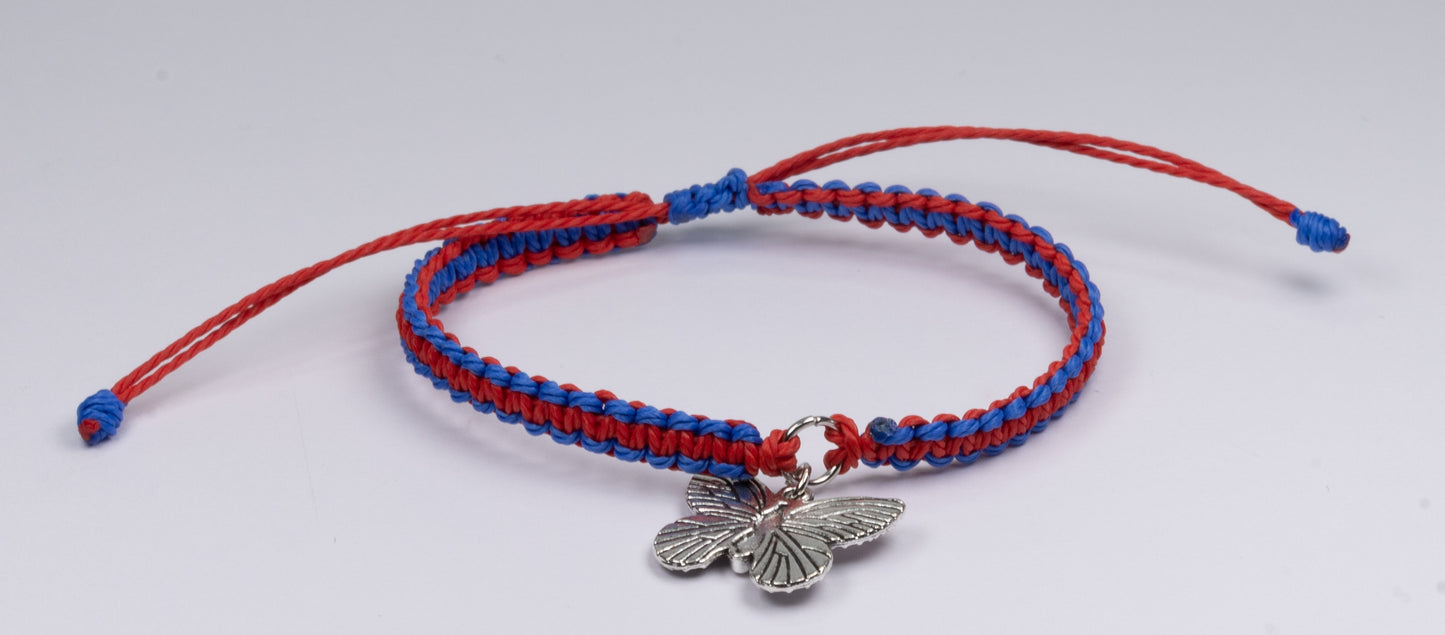 BUTTER FLY BRACELET,MACRAME BRACELET,GIFT FOR HER