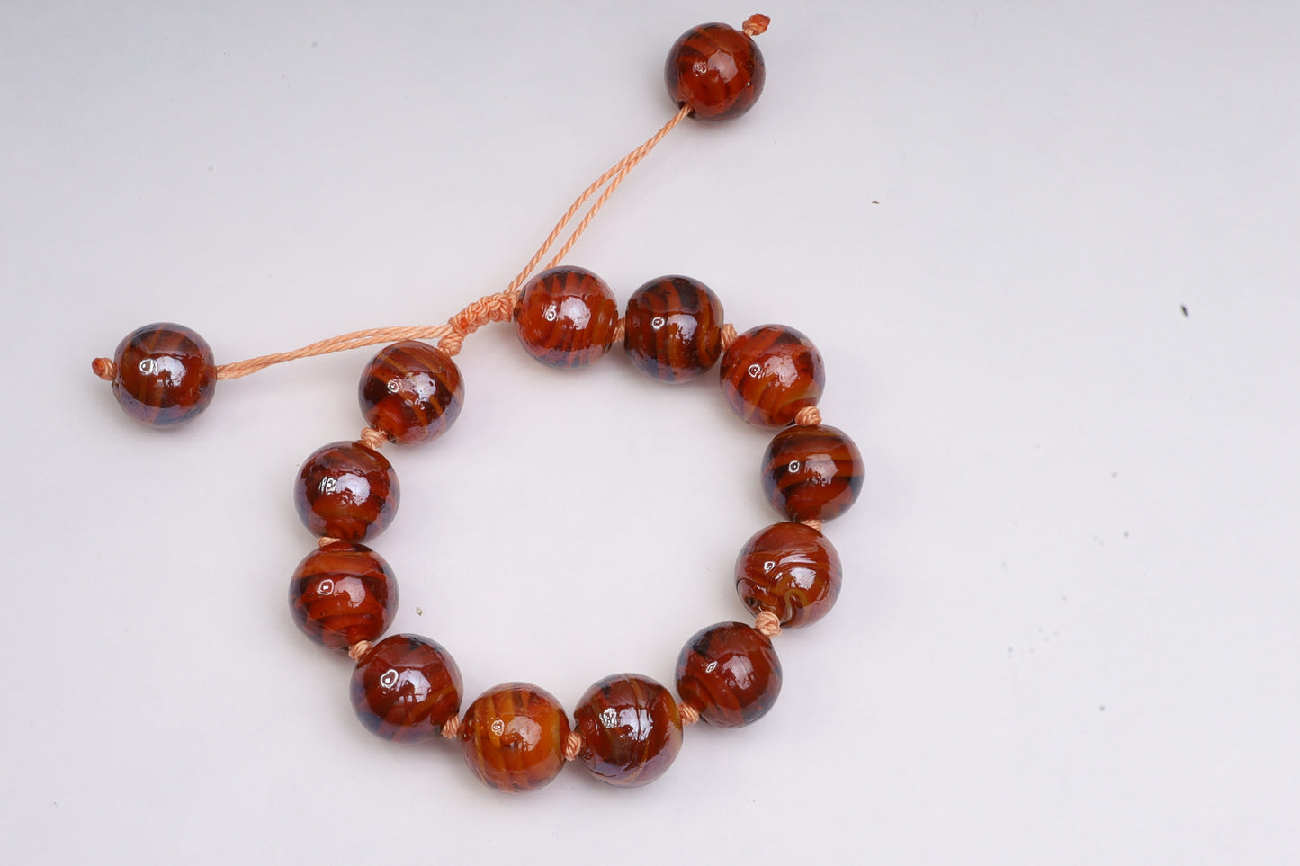 Orange macrame bracelet, adjustable bracelet,gift for her