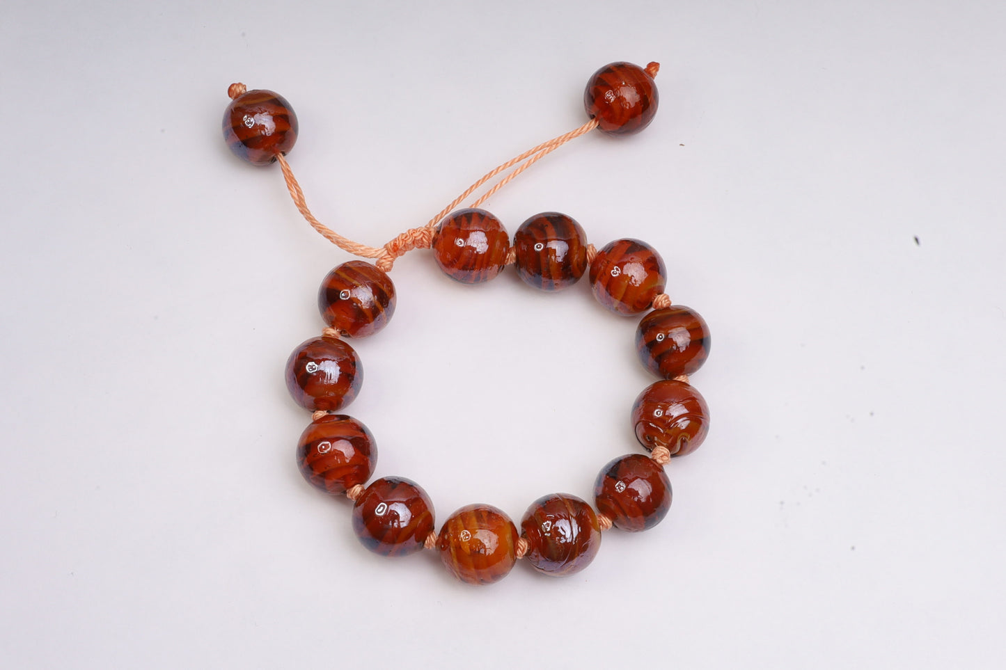 Orange macrame bracelet, adjustable bracelet,gift for her