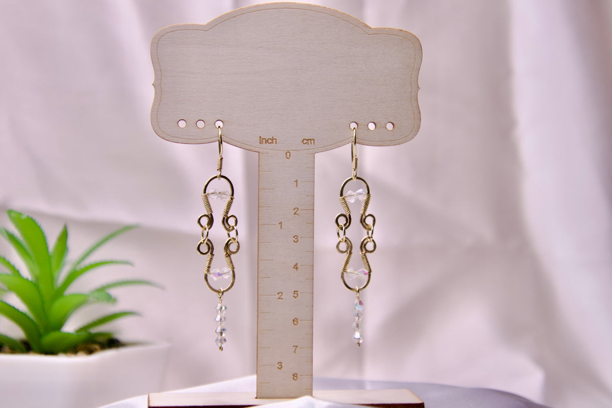 Crystal Frost Cascade Earrings