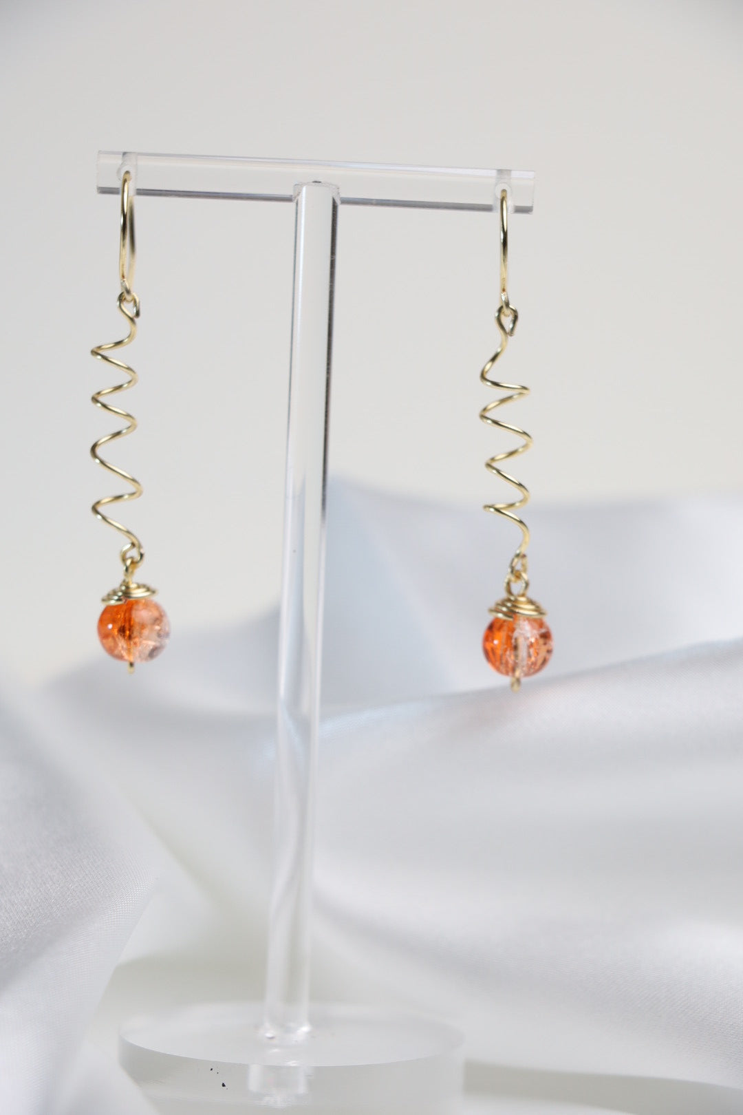 Tangerine Twist Drop Earrings
