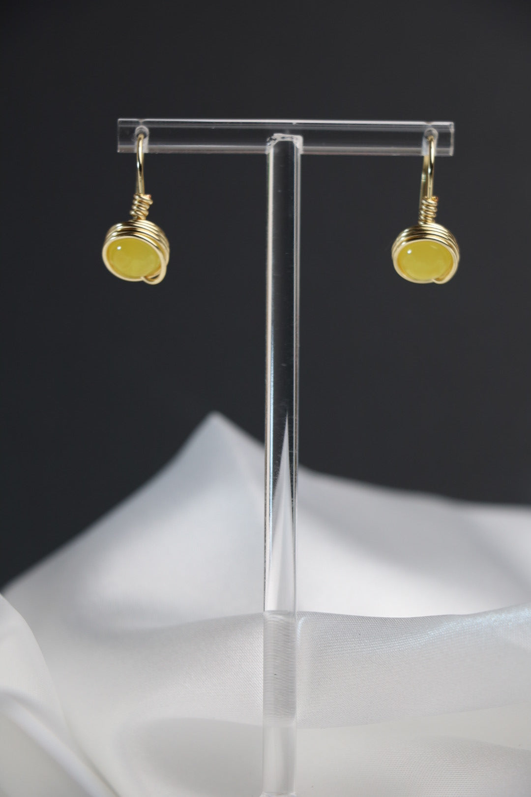 Golden Sunshine Wrapped Earrings
