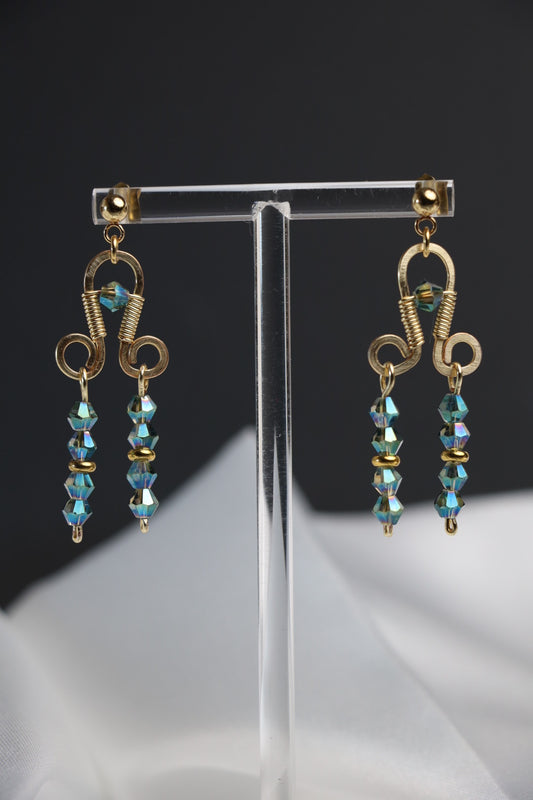 Aurora Twist Dangle Earrings