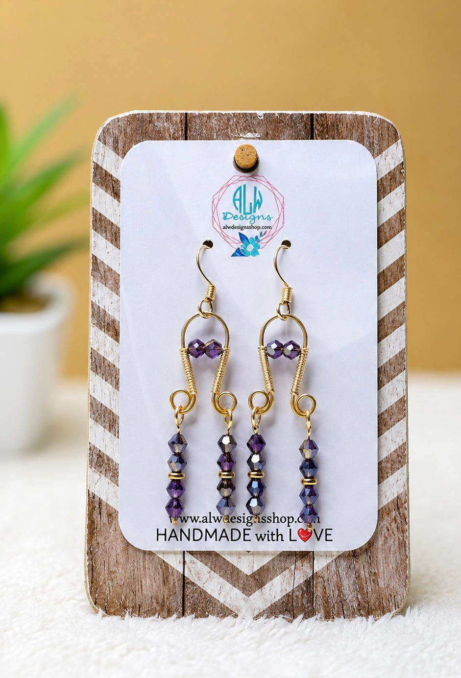 Amethyst Dusk Dangle Earrings