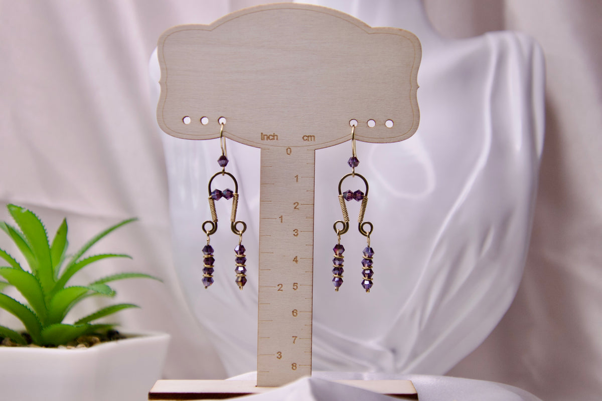 Amethyst Dusk Dangle Earrings