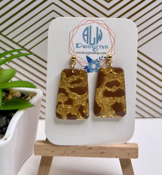 Golden savannah/Desert mirage/ Sunlit canyon /statement clay earrings