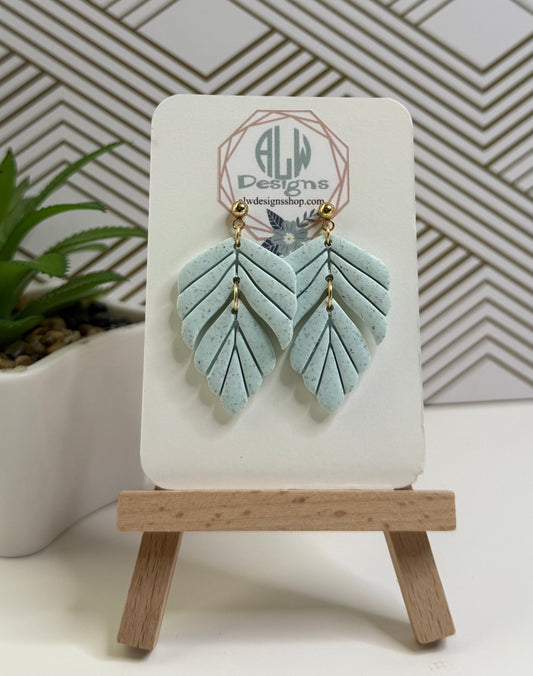 Boho clay dangle Earrings/handmade earrings