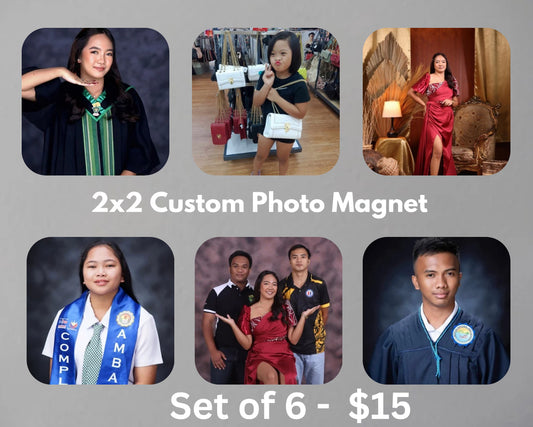 2x2 Custom Photo Magnets – Set of 6 for $15
