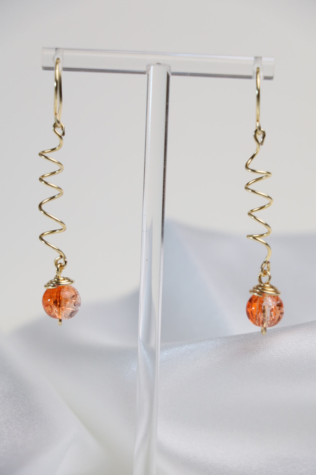 Tangerine Twist Drop Earrings