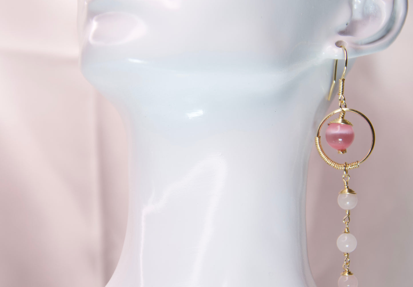 Rosewater Radiance Dangle Earrings