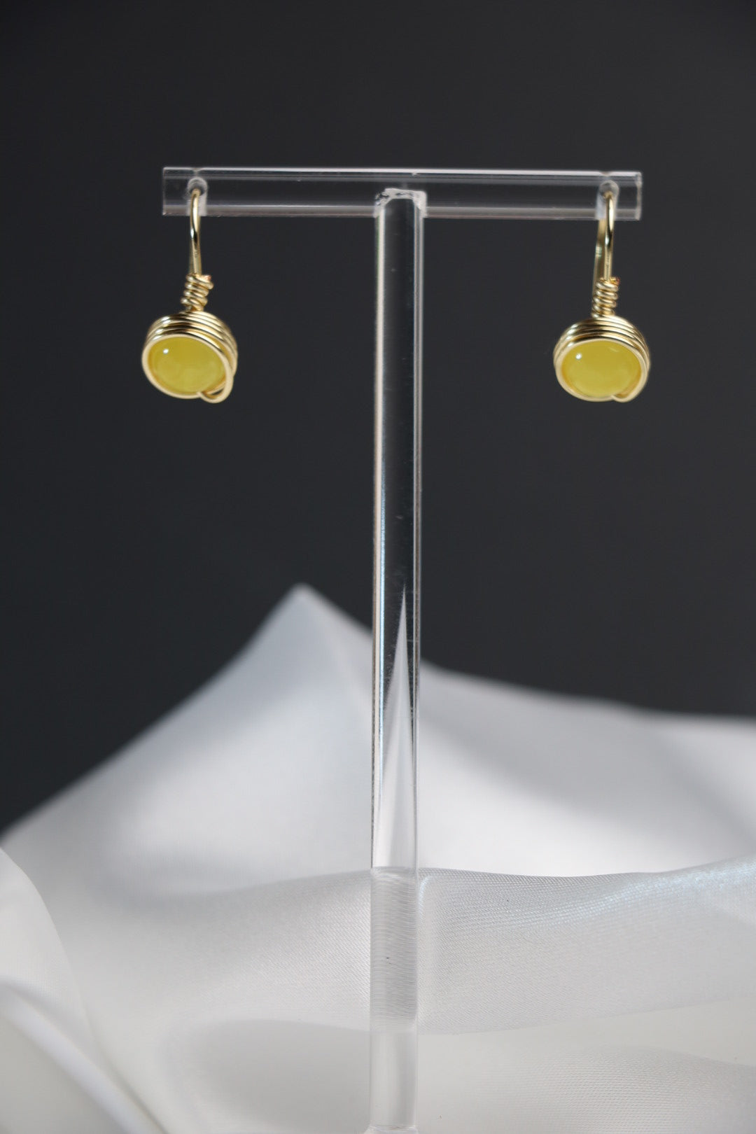 Golden Sunshine Wrapped Earrings