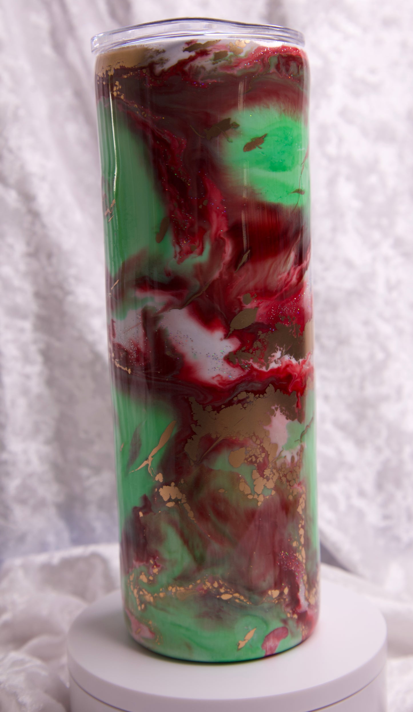 20 Oz Christmas Swirl Tumbler