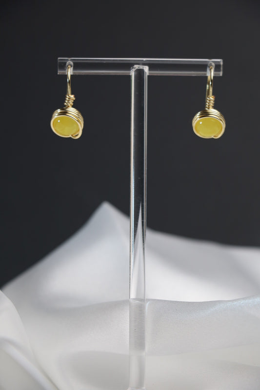 Golden Sunshine Wrapped Earrings