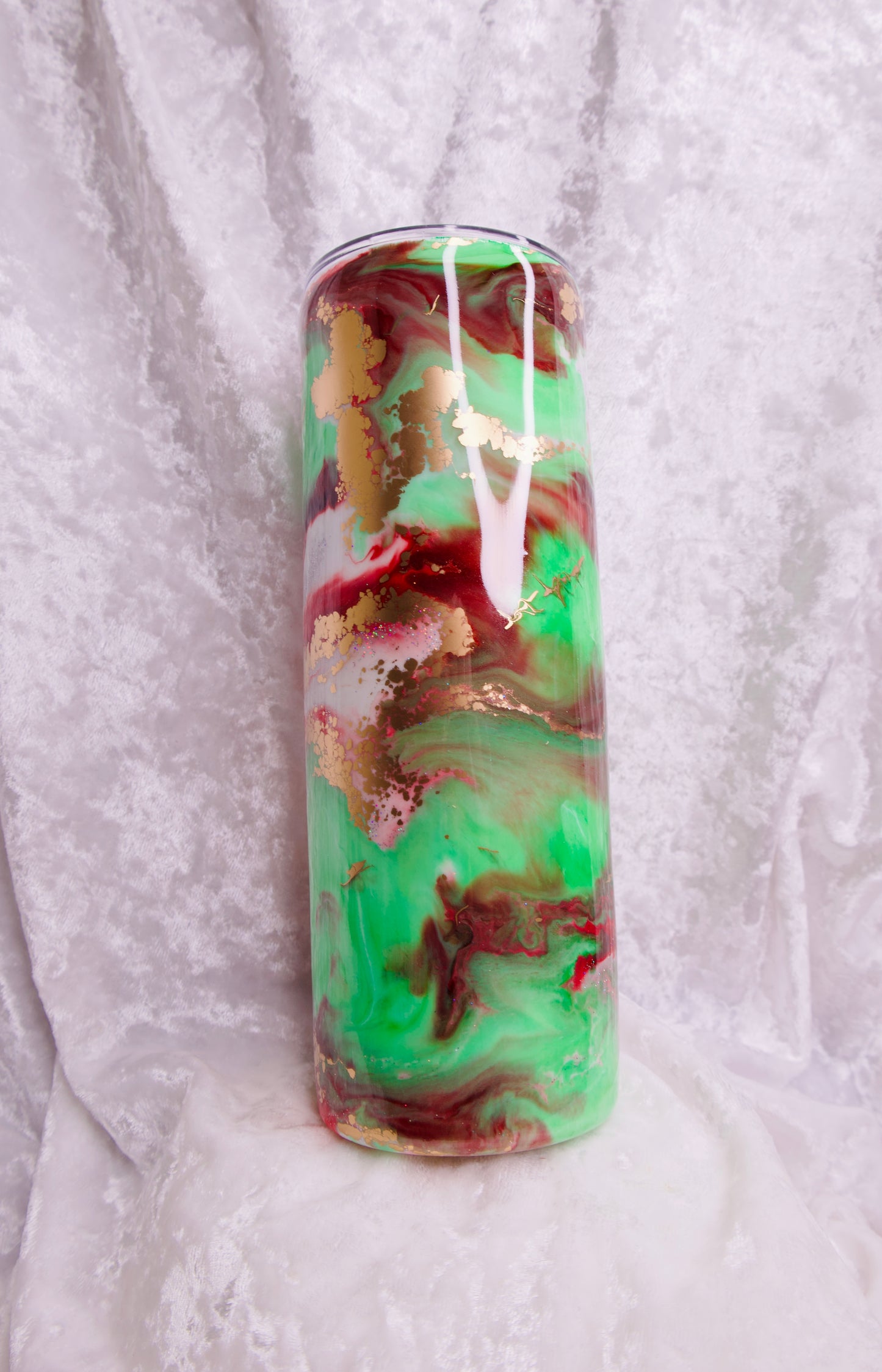 20 Oz Christmas Swirl Tumbler