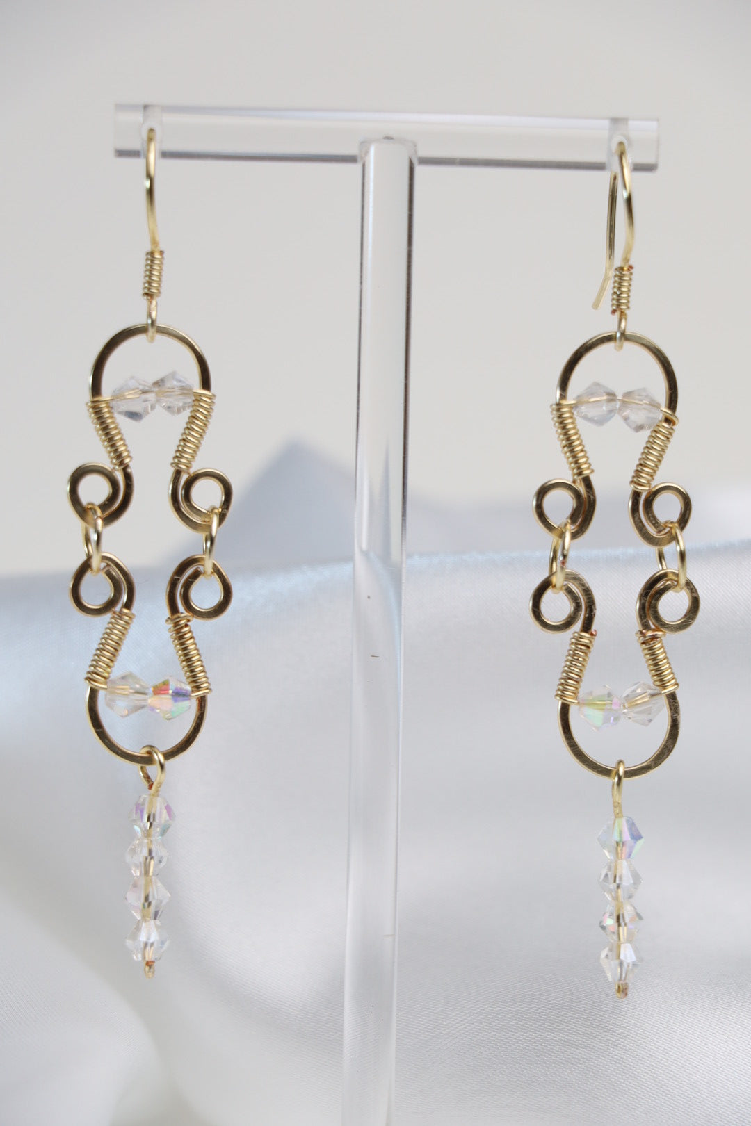 Crystal Frost Cascade Earrings