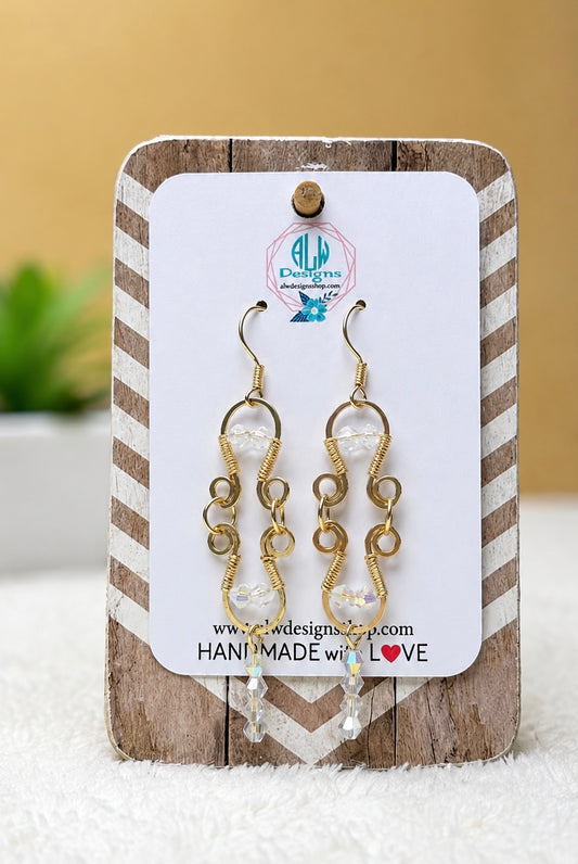 Crystal Frost Cascade Earrings