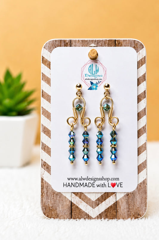 Aurora Twist Dangle Earrings