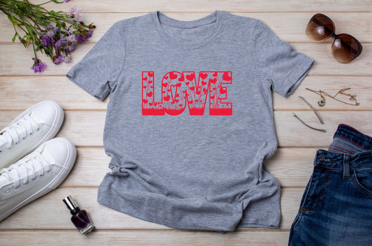 LOVE/Love Shirt/Love T-Shirt/love tee/. Gift For Wife. Engagement Shirt.Love Top. Birthday Gift For Wife.Valentines day shirt