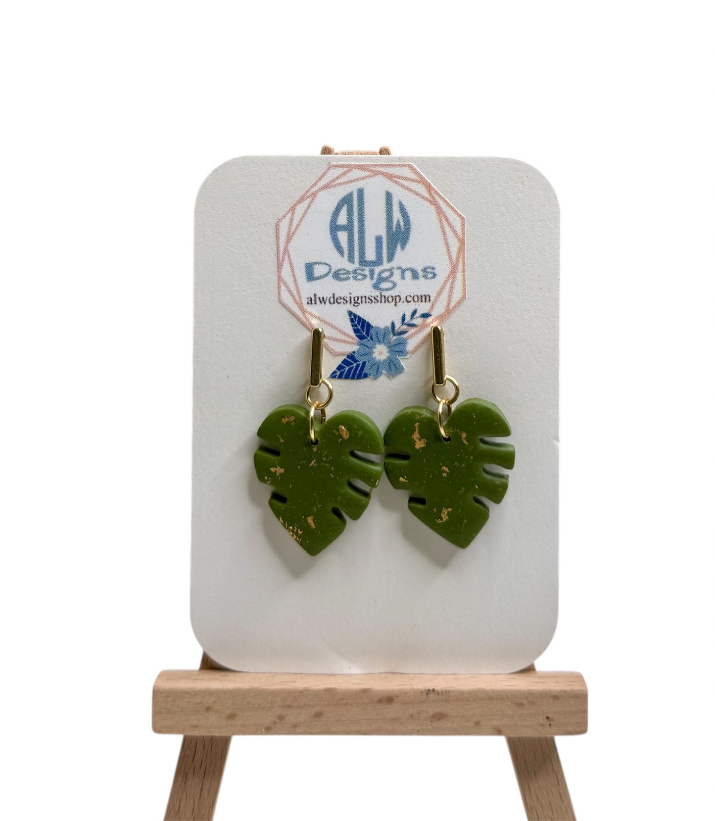 Monstera Leaf Earrings/