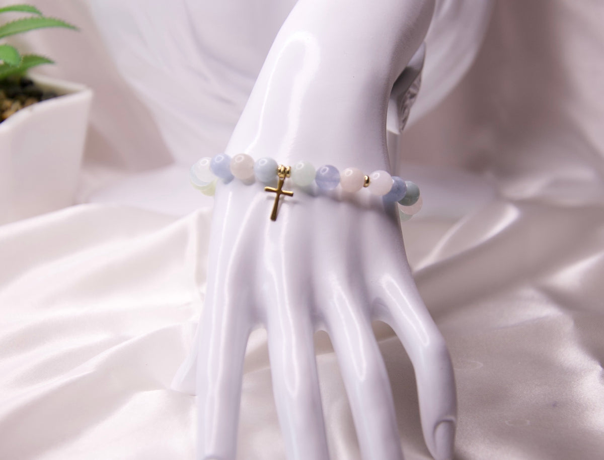 Adjustable Christian charm bracelet