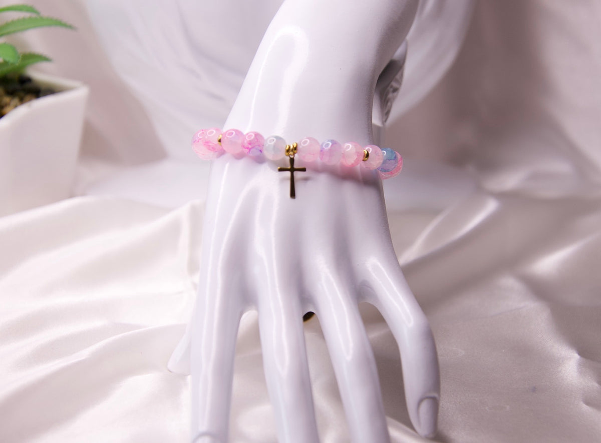 Adjustable Christian charm bracelet