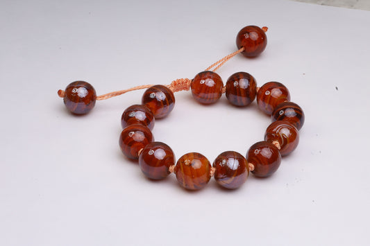 Orange macrame bracelet, adjustable bracelet,gift for her